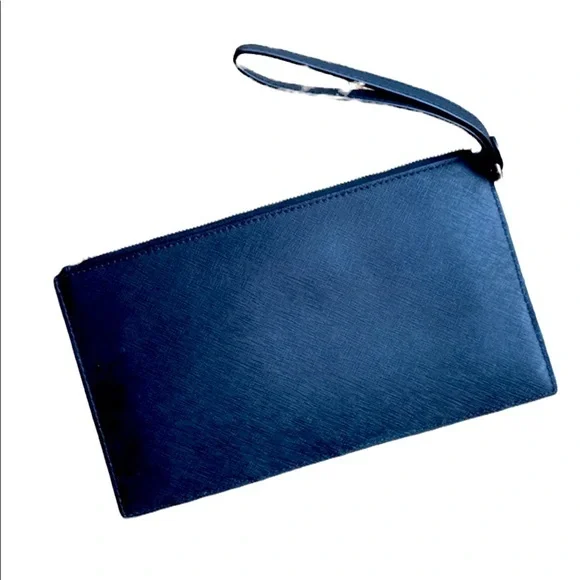 Snake Skin/Suede & Leather MK Wristlet - Picture 2 of 10